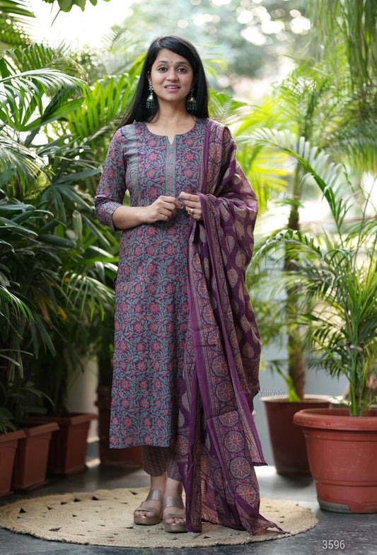 Purple Procelien Print