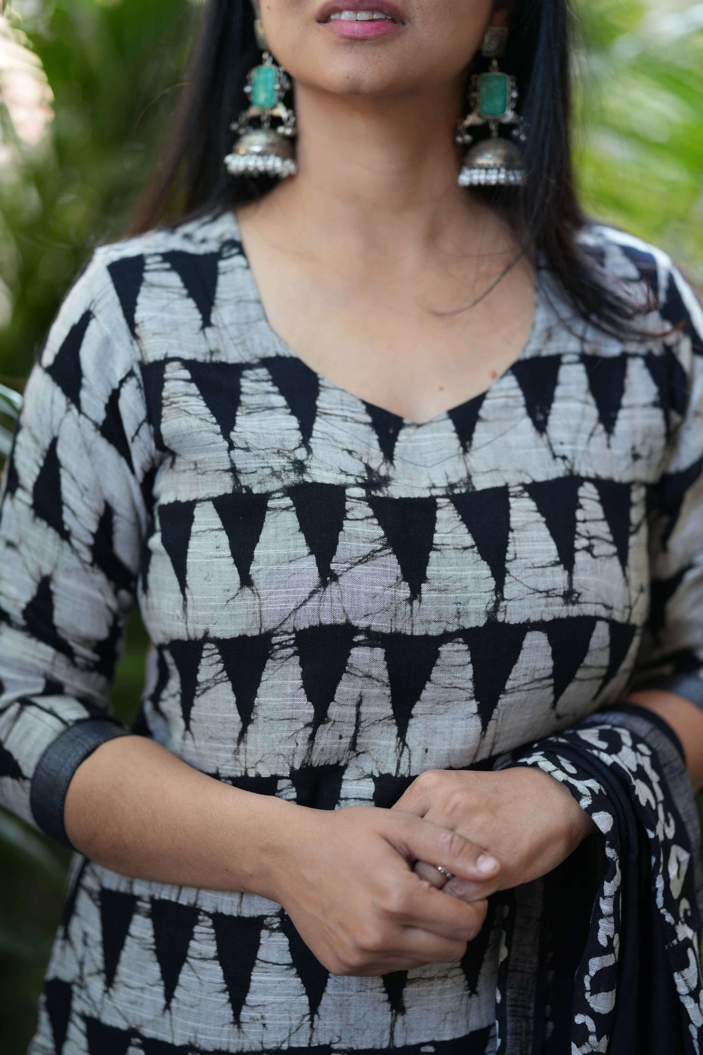 Linen Hand block with lining