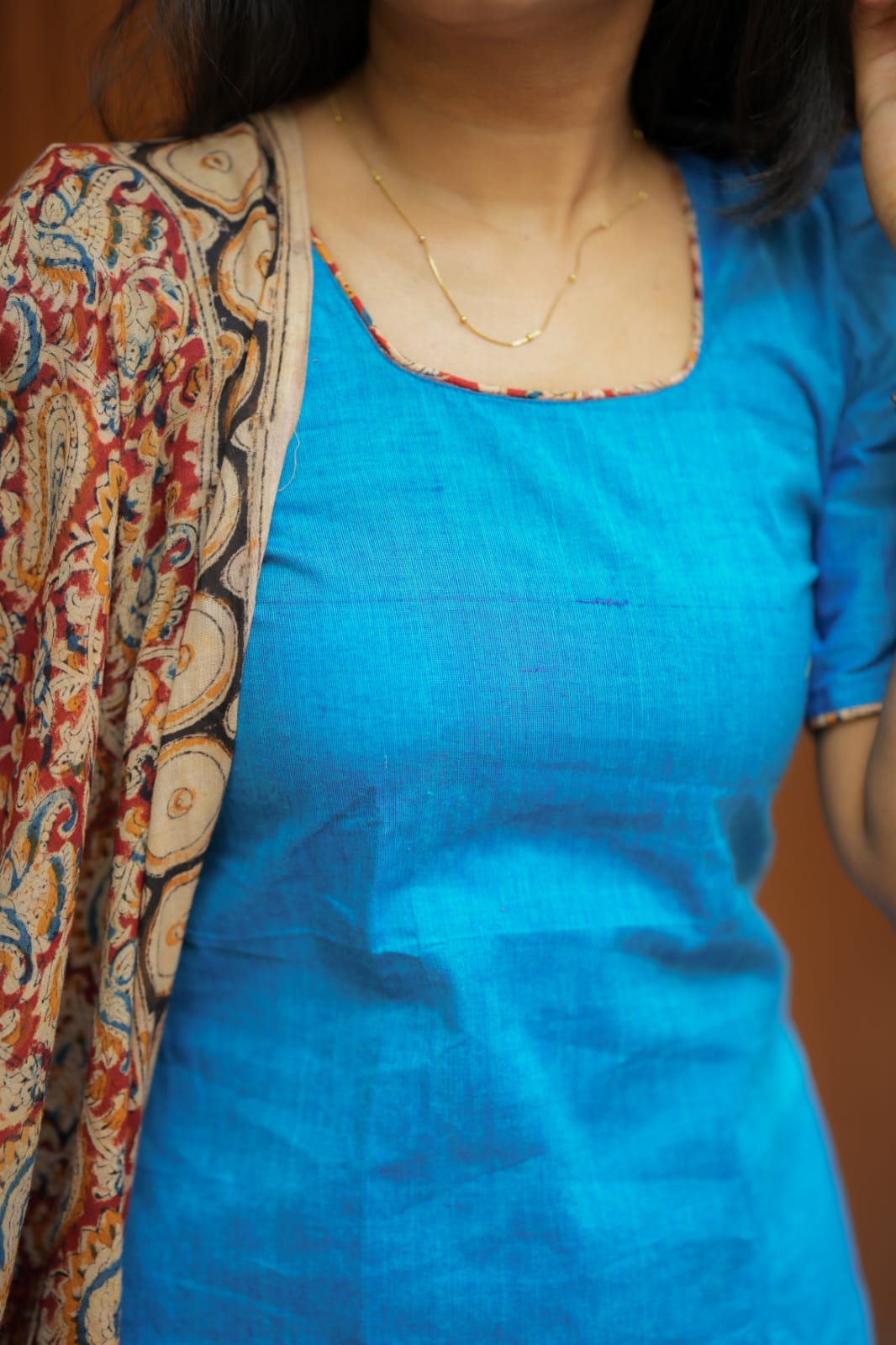 Royal Blue Kalamkari