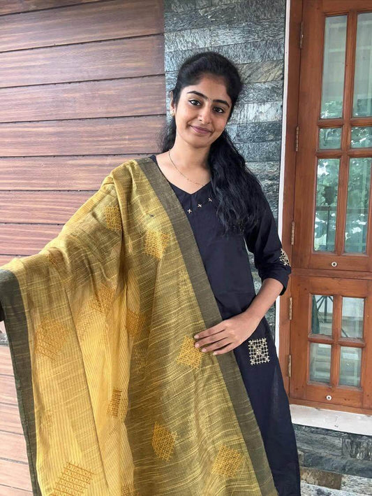 Embroidery Salwar- Black