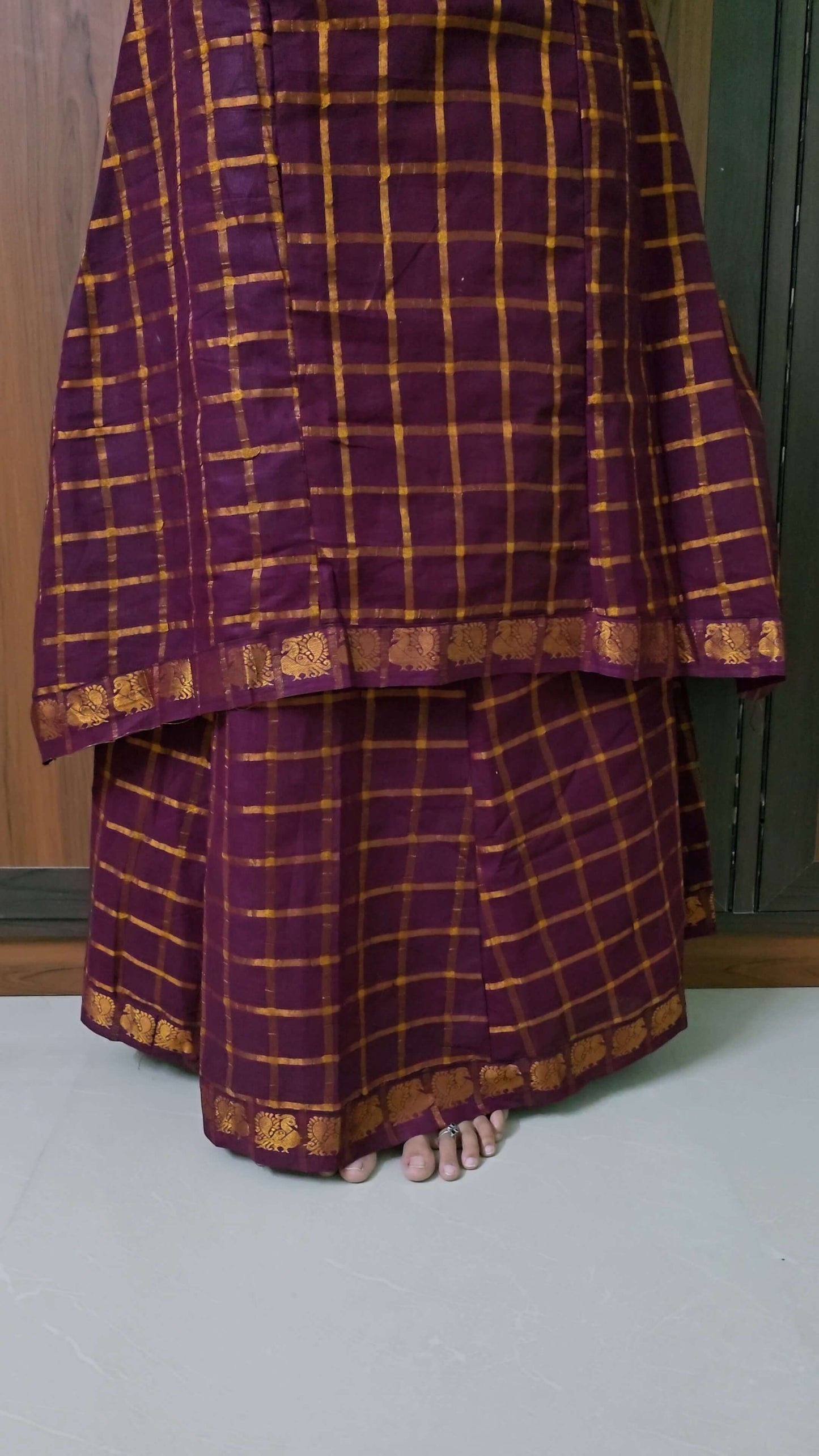 Maroon Traditional Skirt & top