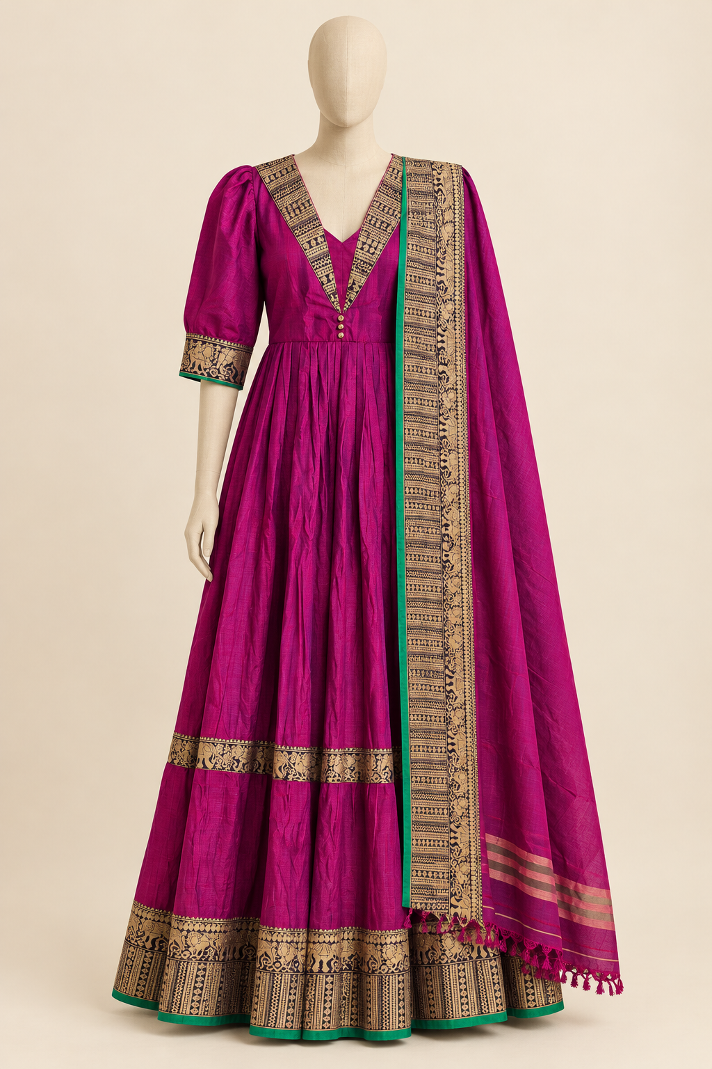 Narayanpeth Layered Anarkali 1