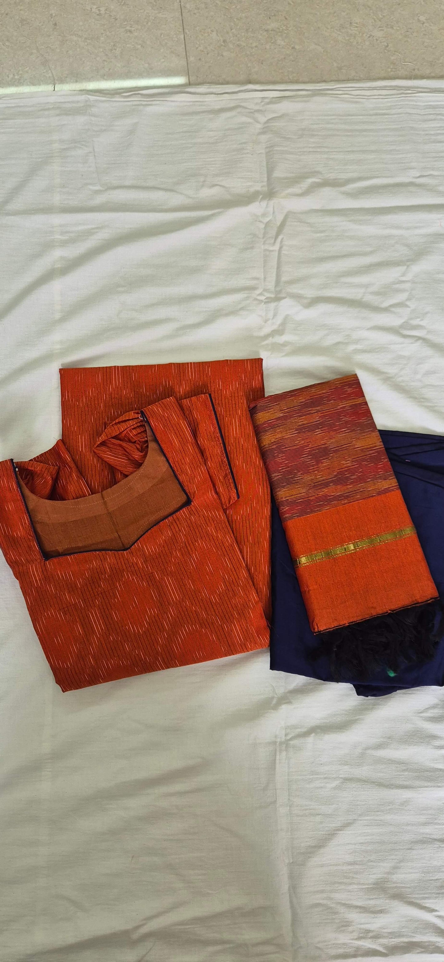 Orange Silk Salwar