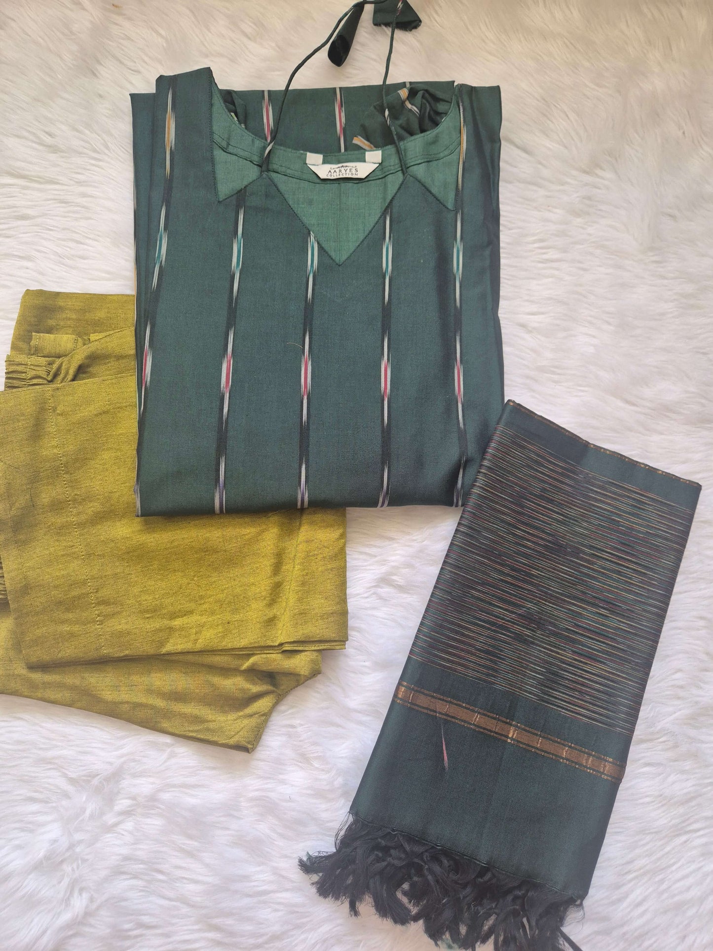 Knot Neck Silk Salwar