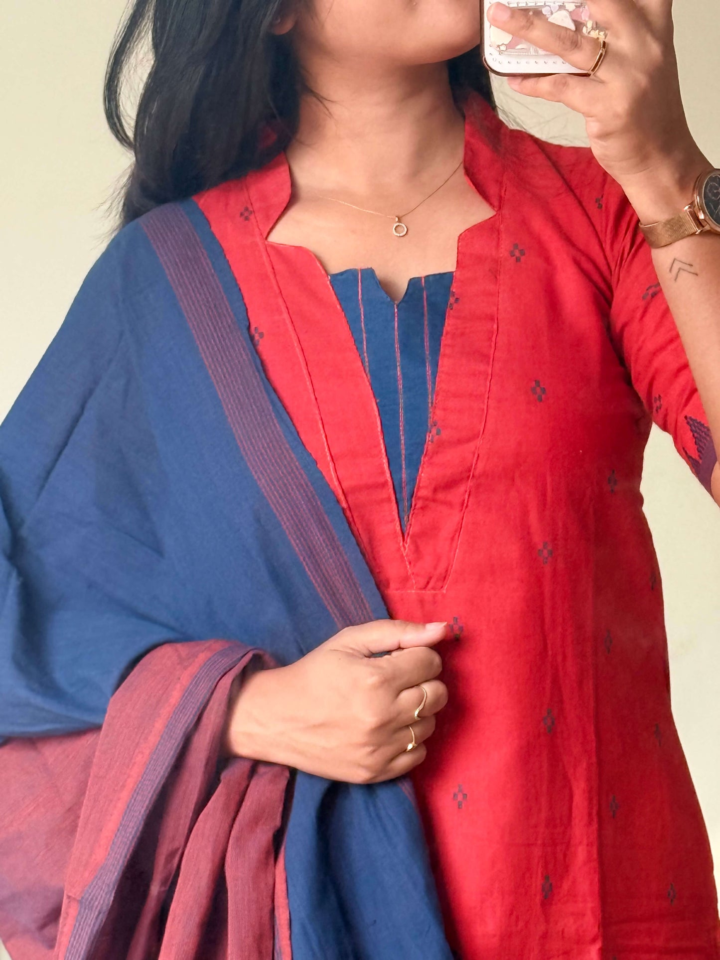 Handloom Star Neck