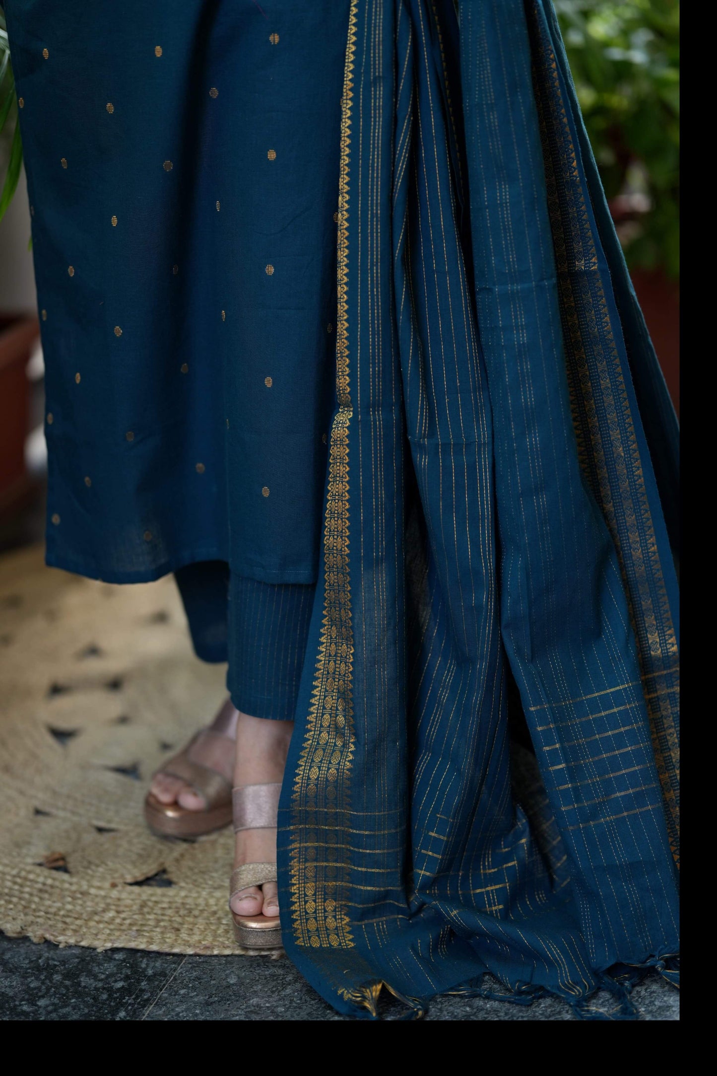 Rama Blue Chettinad handloom
