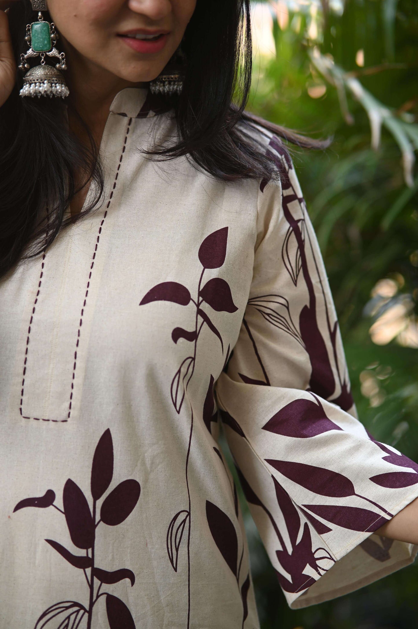 Minimal Kantha - Brown Co Set