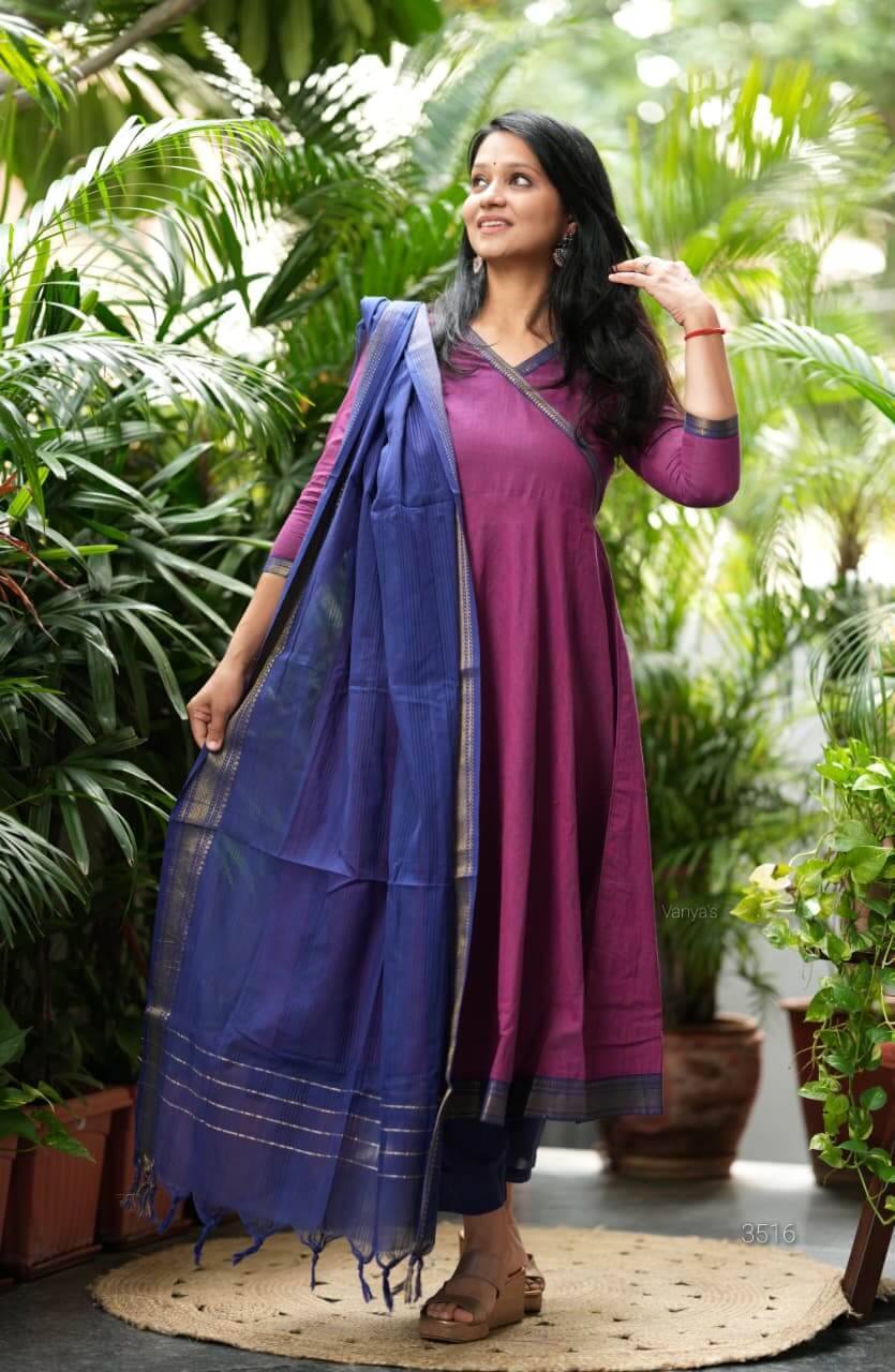 Zari Border Anarkali