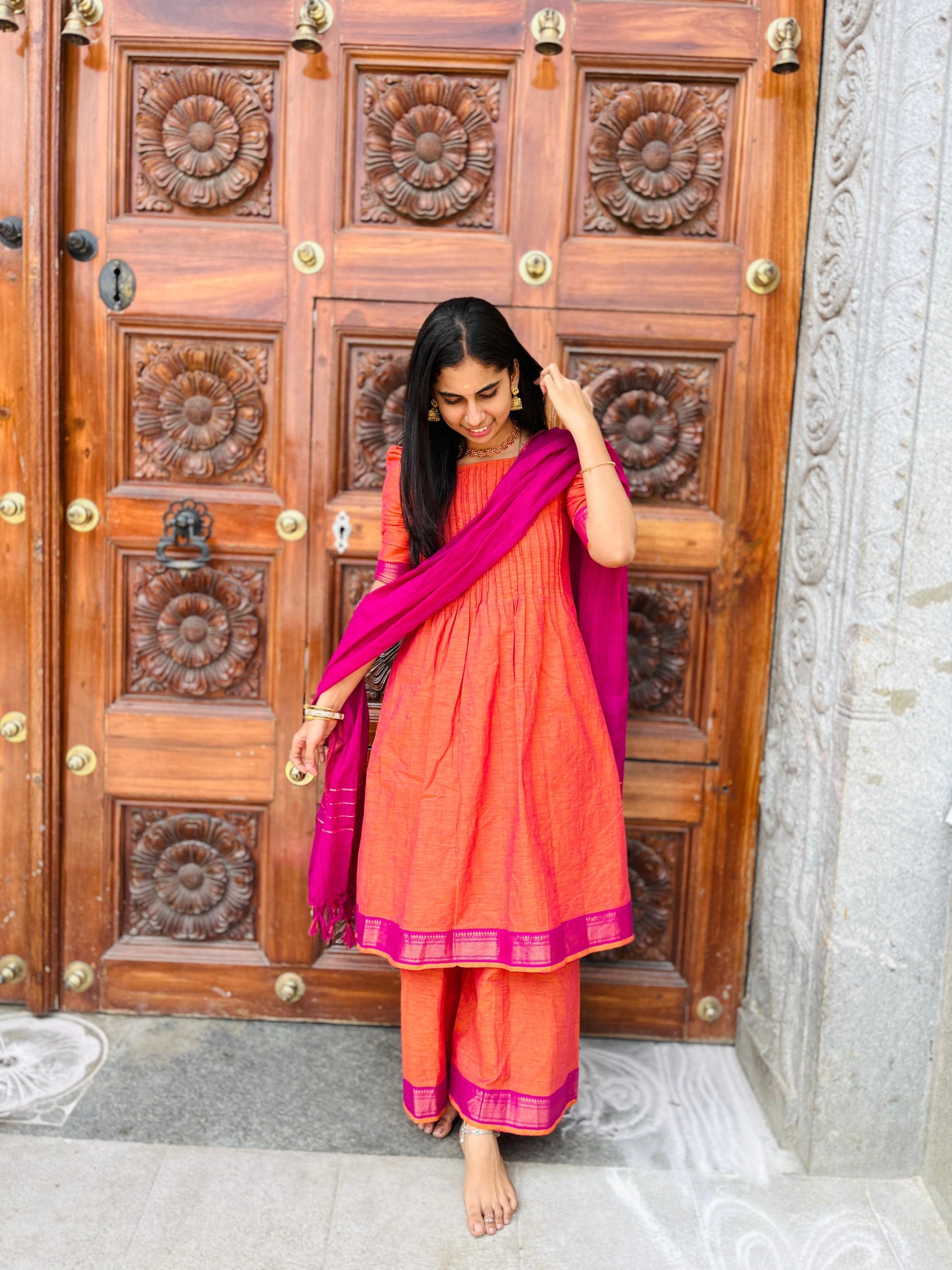 Pintex Orange & Pink