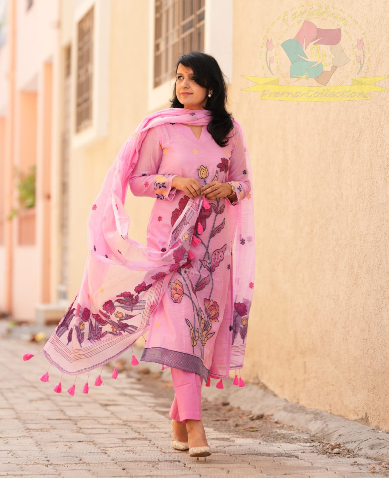 Embroidery Jamdani Handwoven