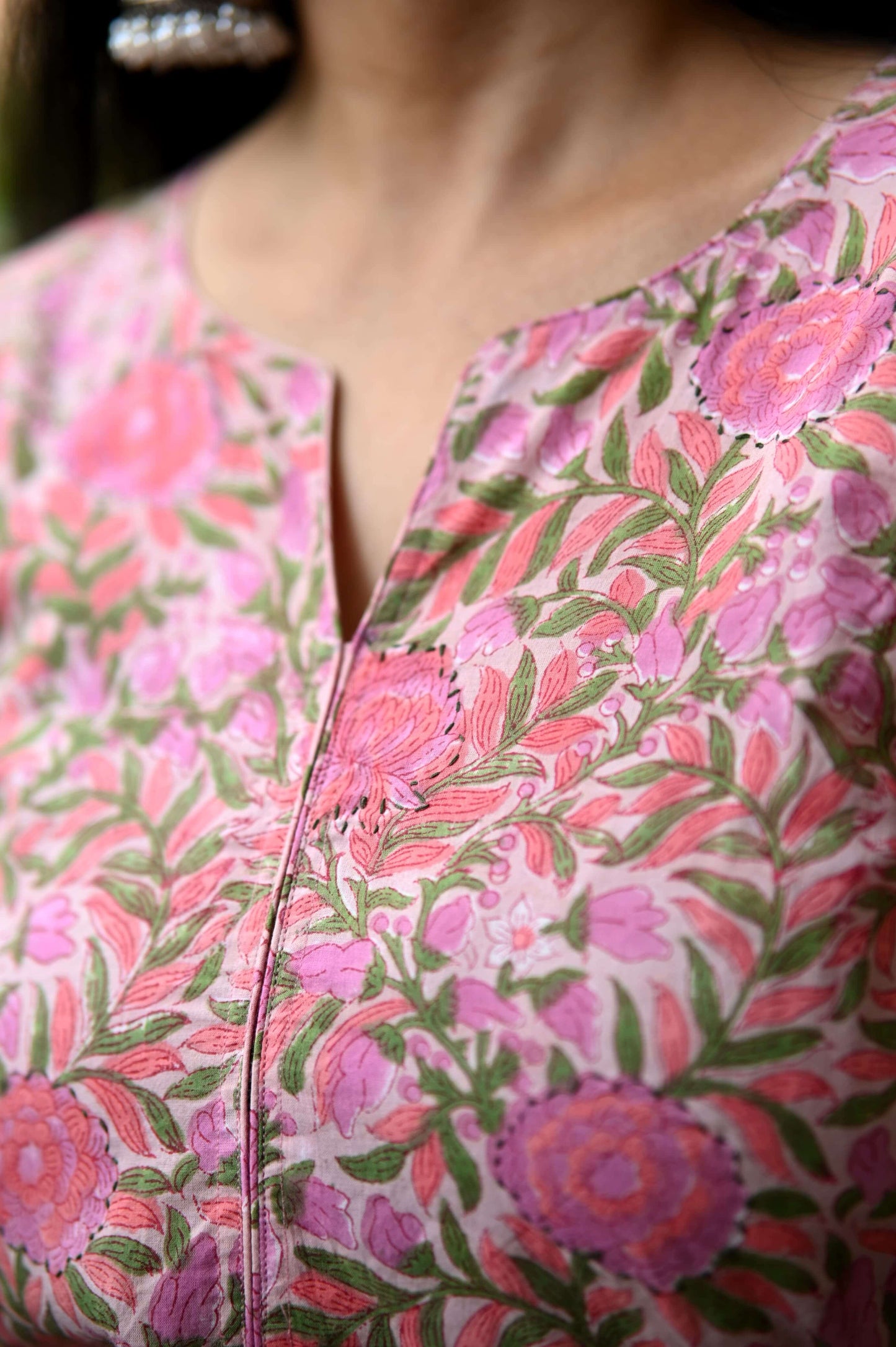 Sanganeri Handblock set