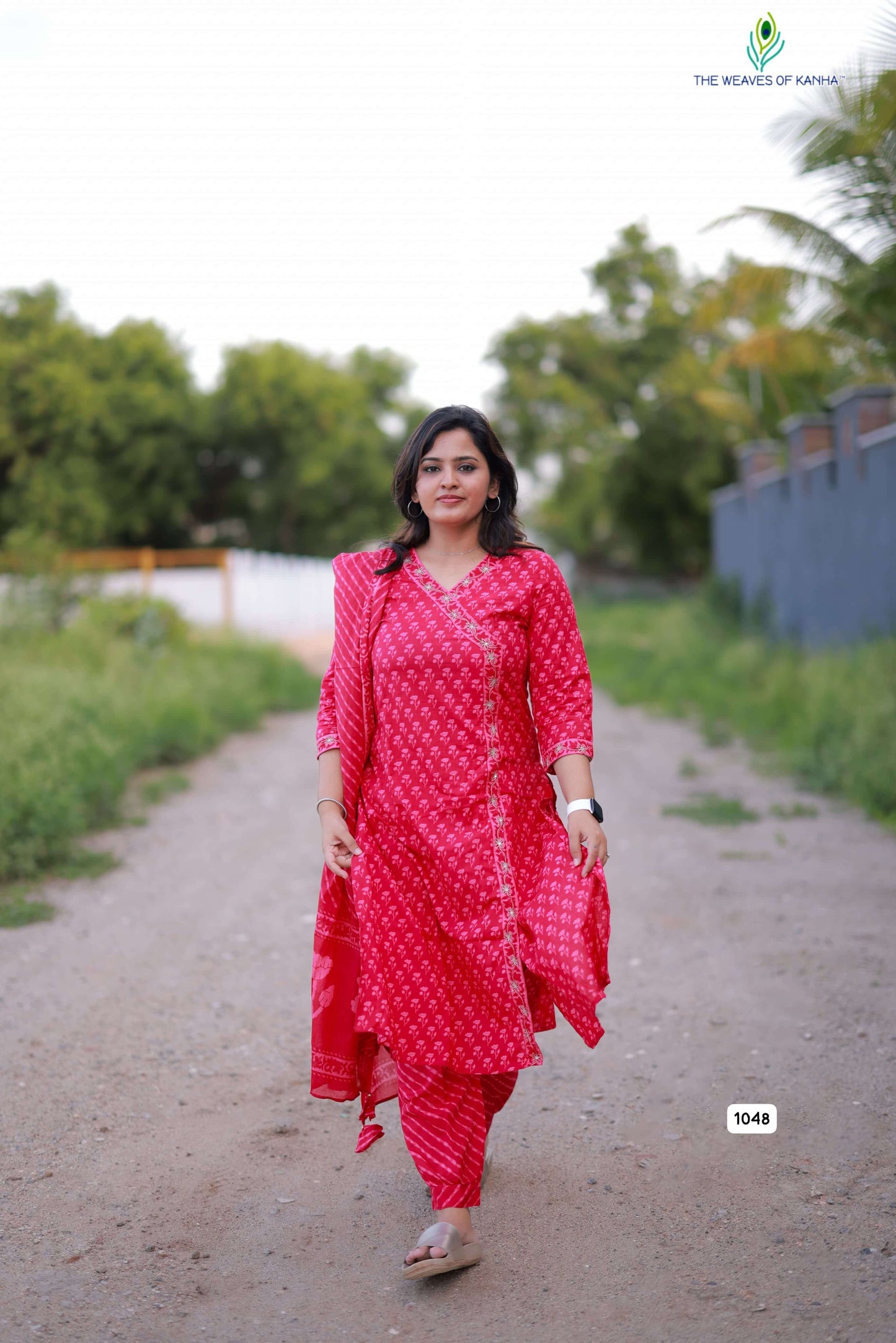 Angrakha Neck with handwork