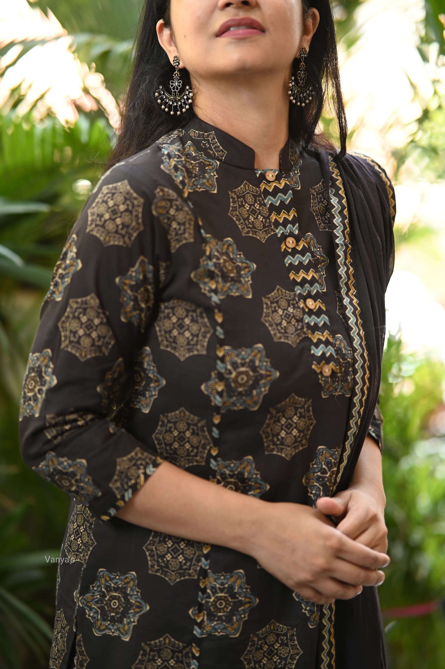 Ajrak Suit & Applique work