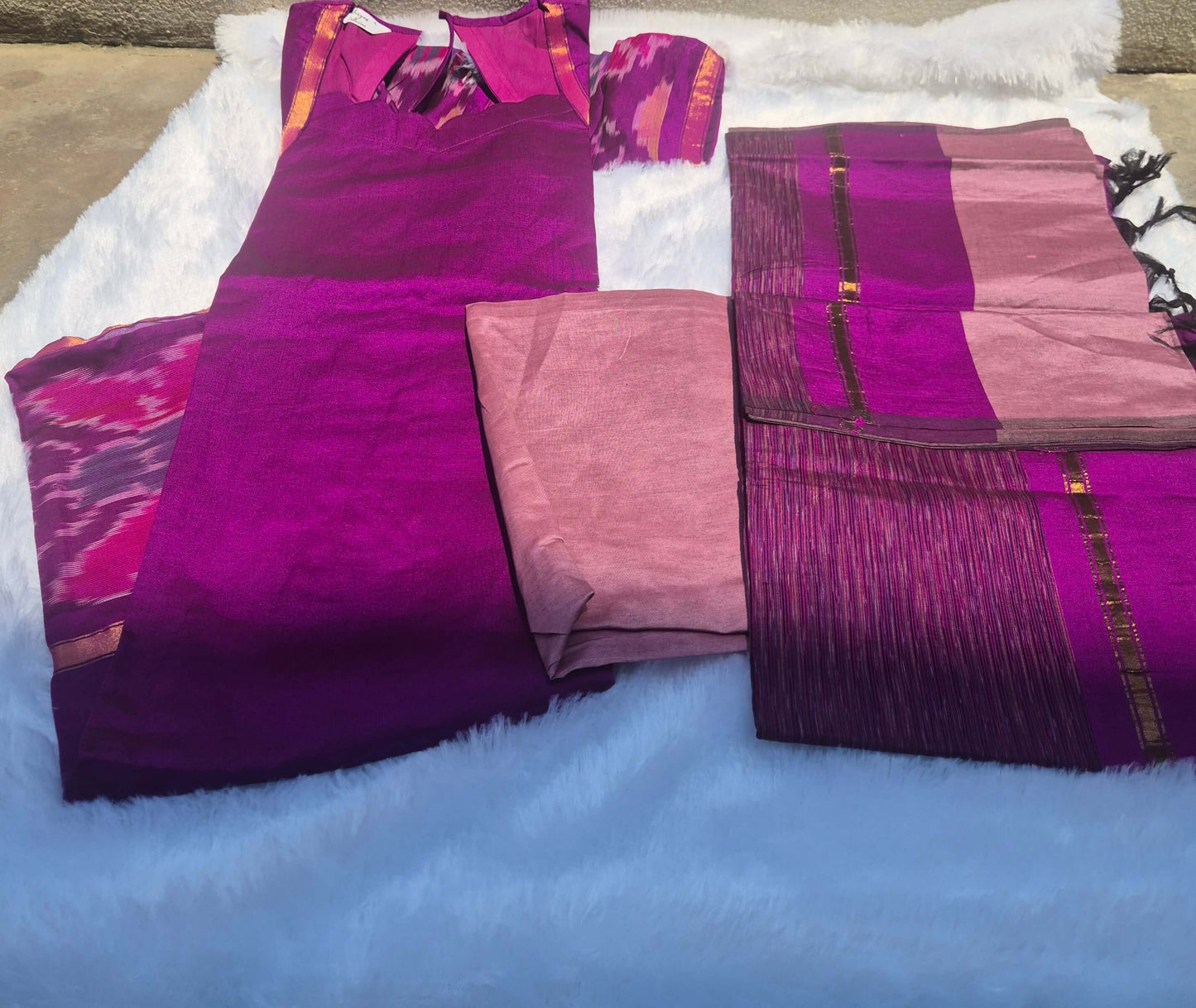 Scallop neck Silk