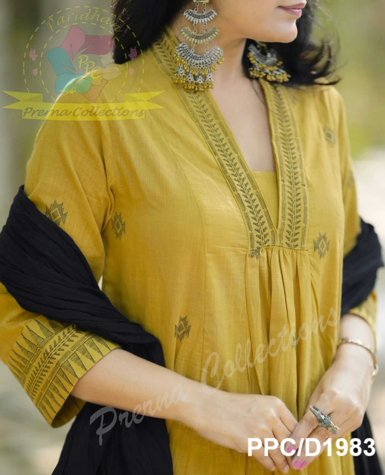 Slub Cotton Anarkali