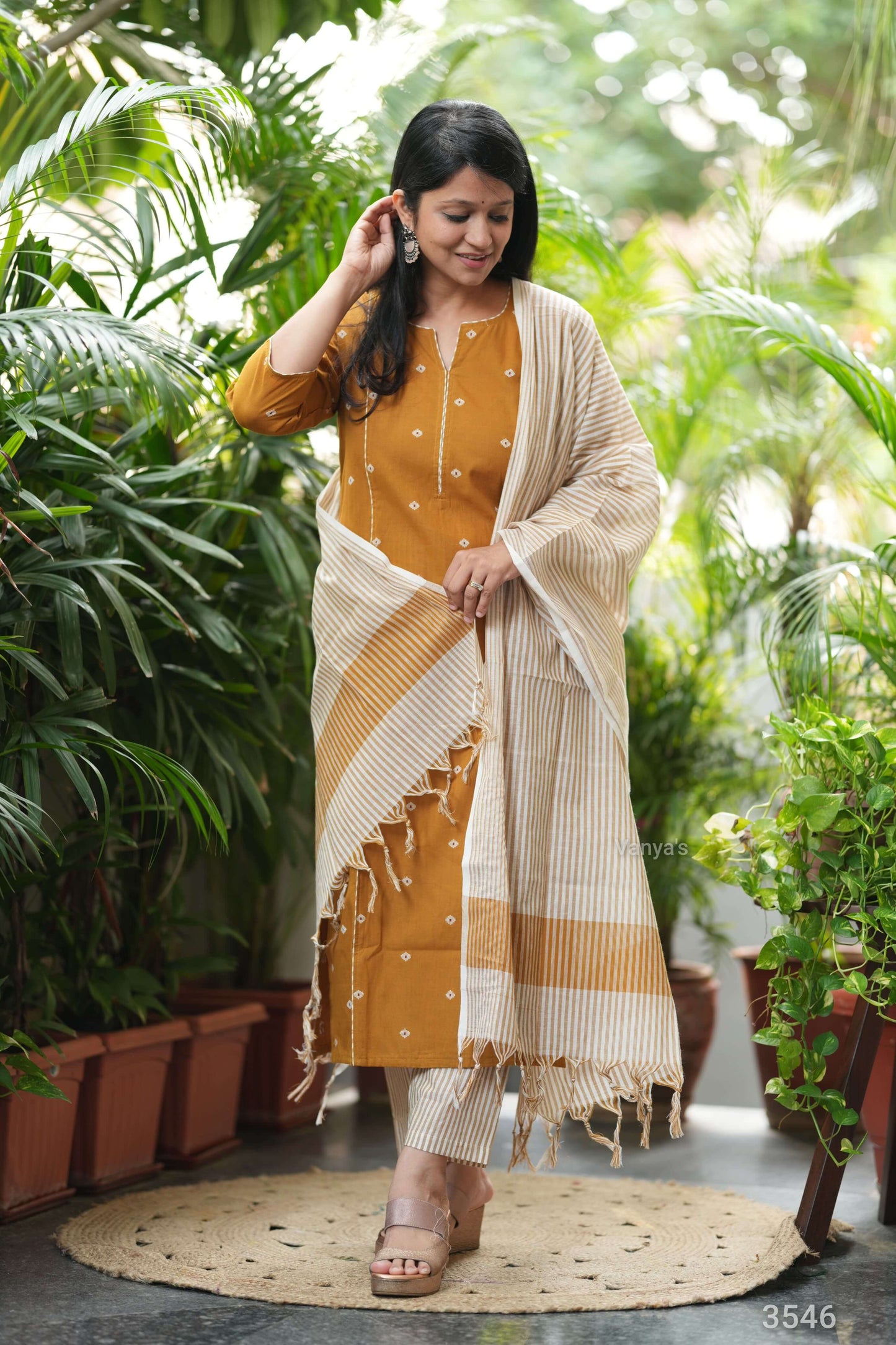 Mustard Naryani Handloom