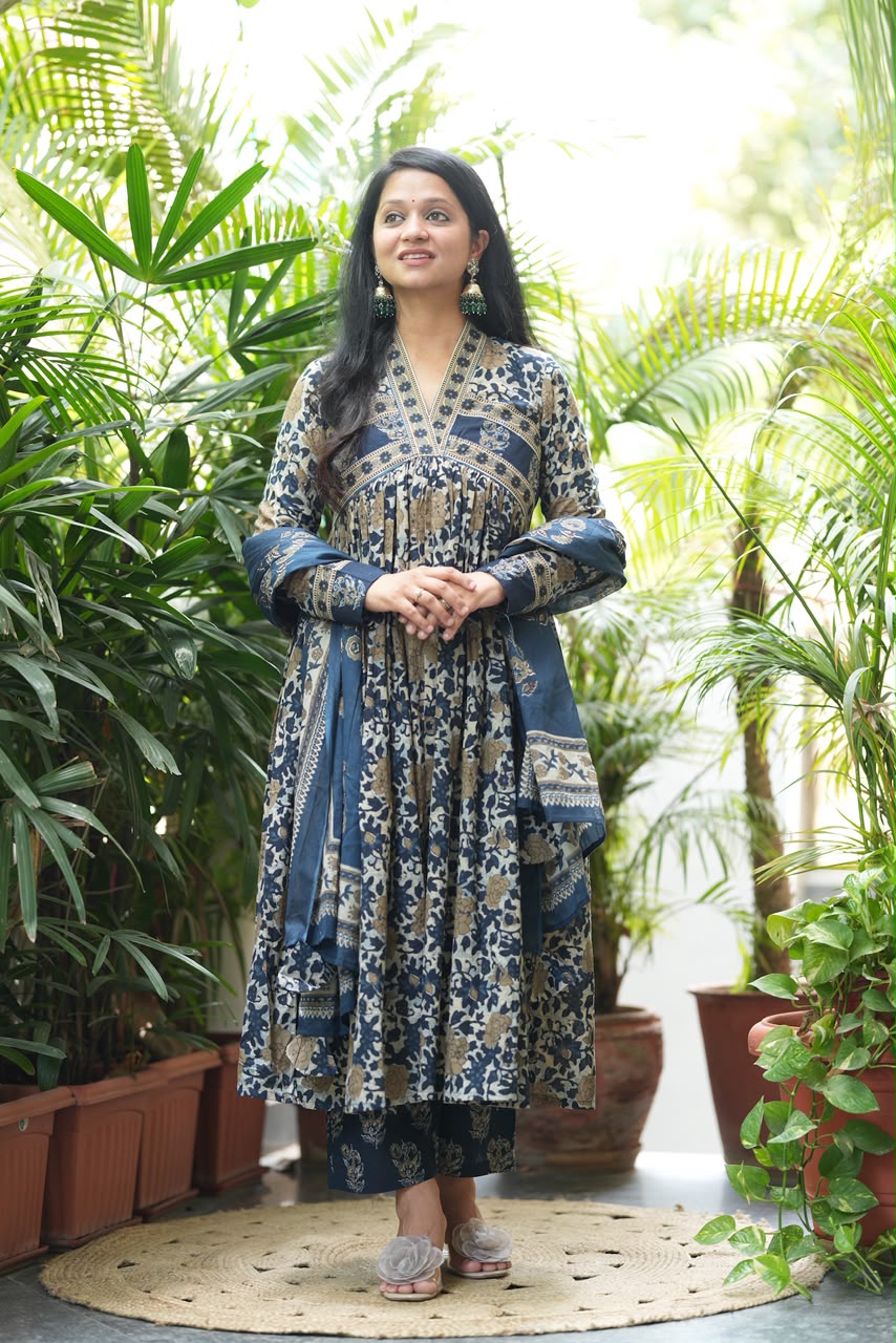 Alia Blue Anarkali