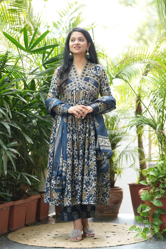 Alia Blue Anarkali
