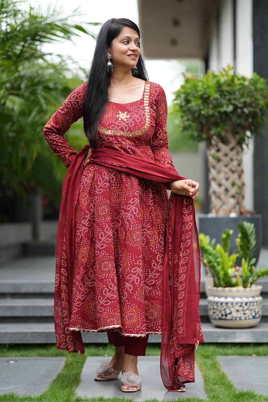 Bandhani Anarkali