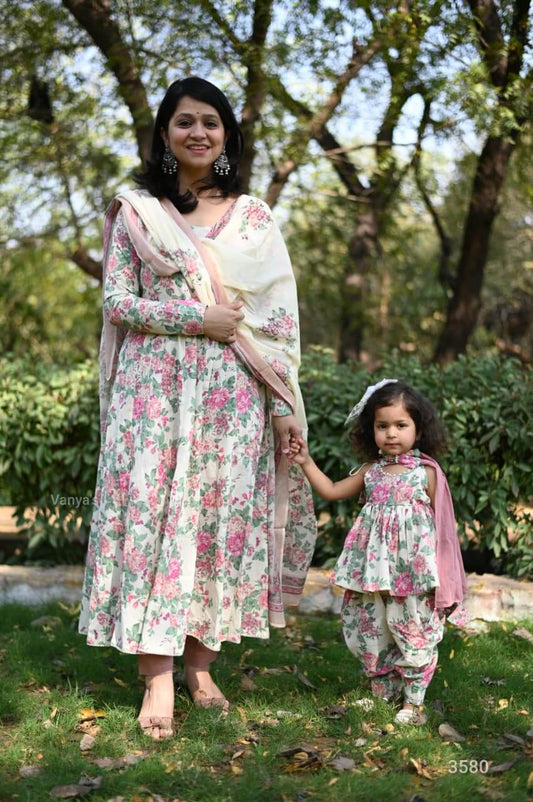Mom & Daughter Anarkali