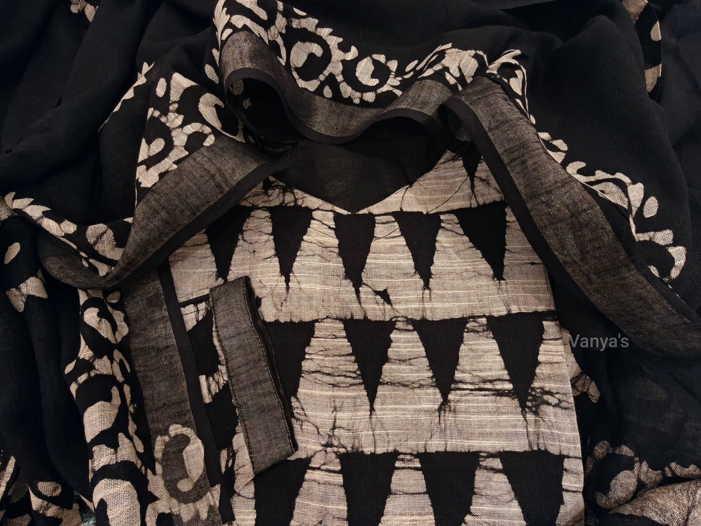 Linen Hand block with lining