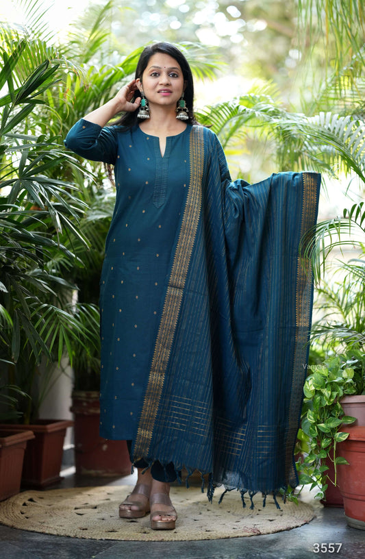 Rama Blue Chettinad handloom