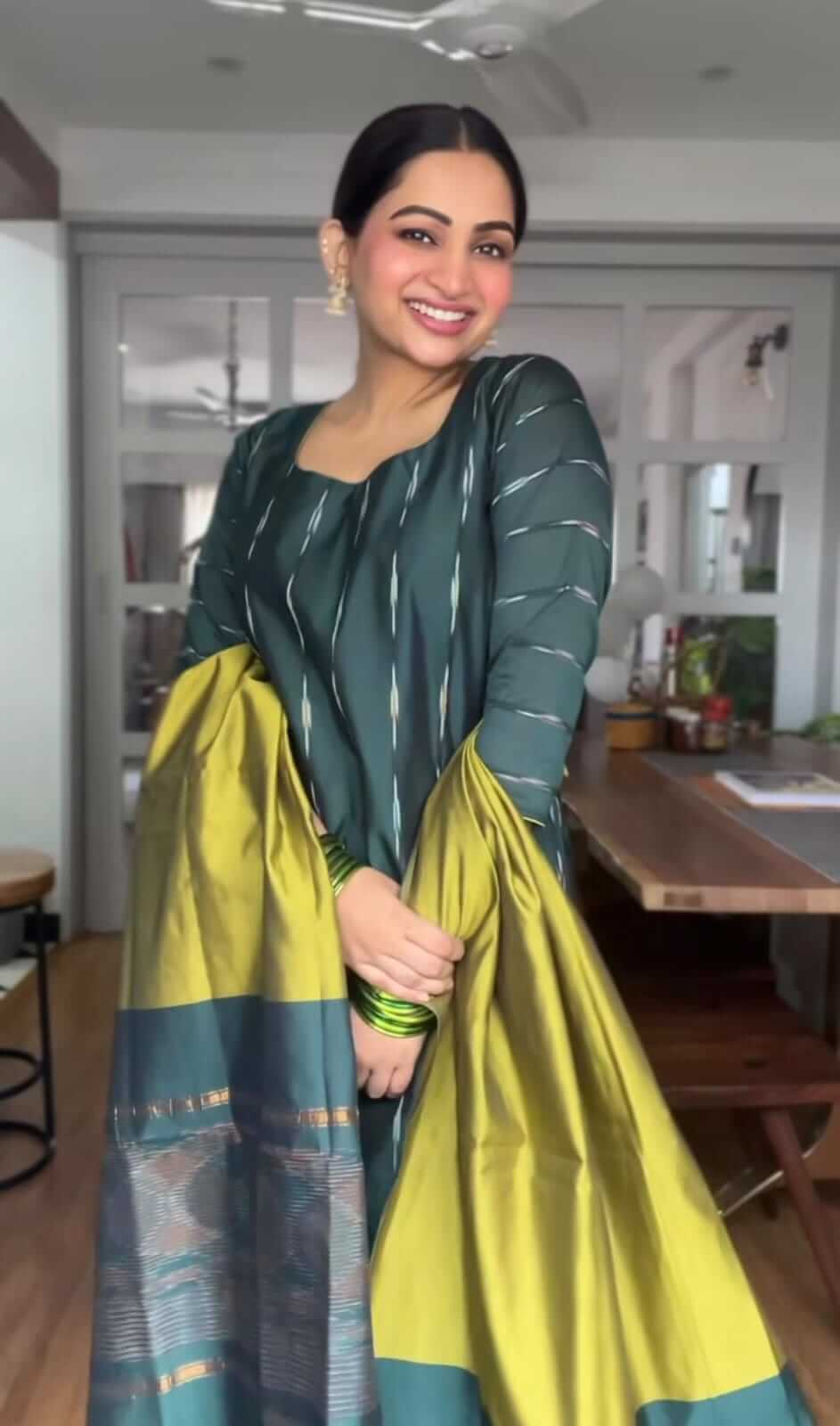 Square Neck Silk Salwar