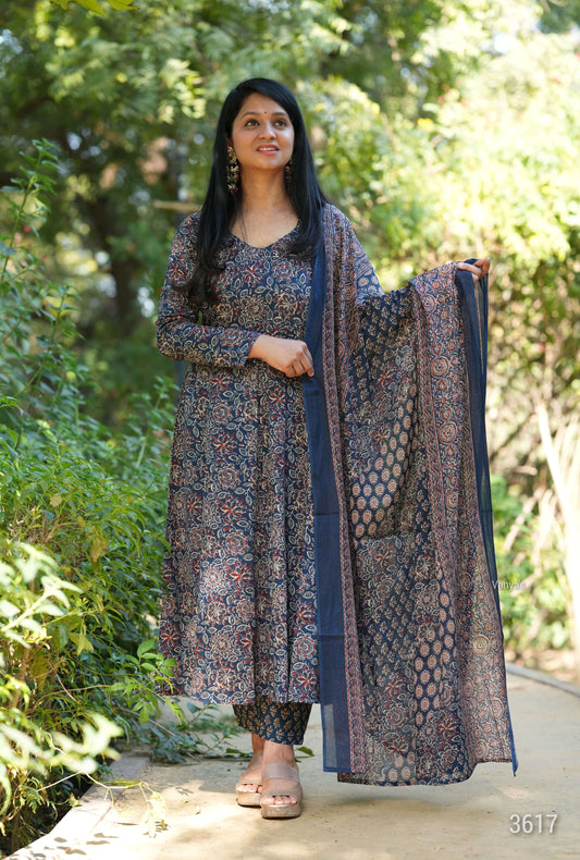 Blue Ajrak print