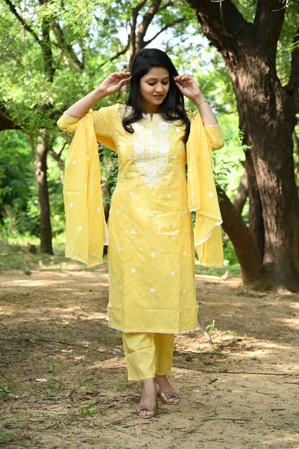 Hand Block Print - Yellow