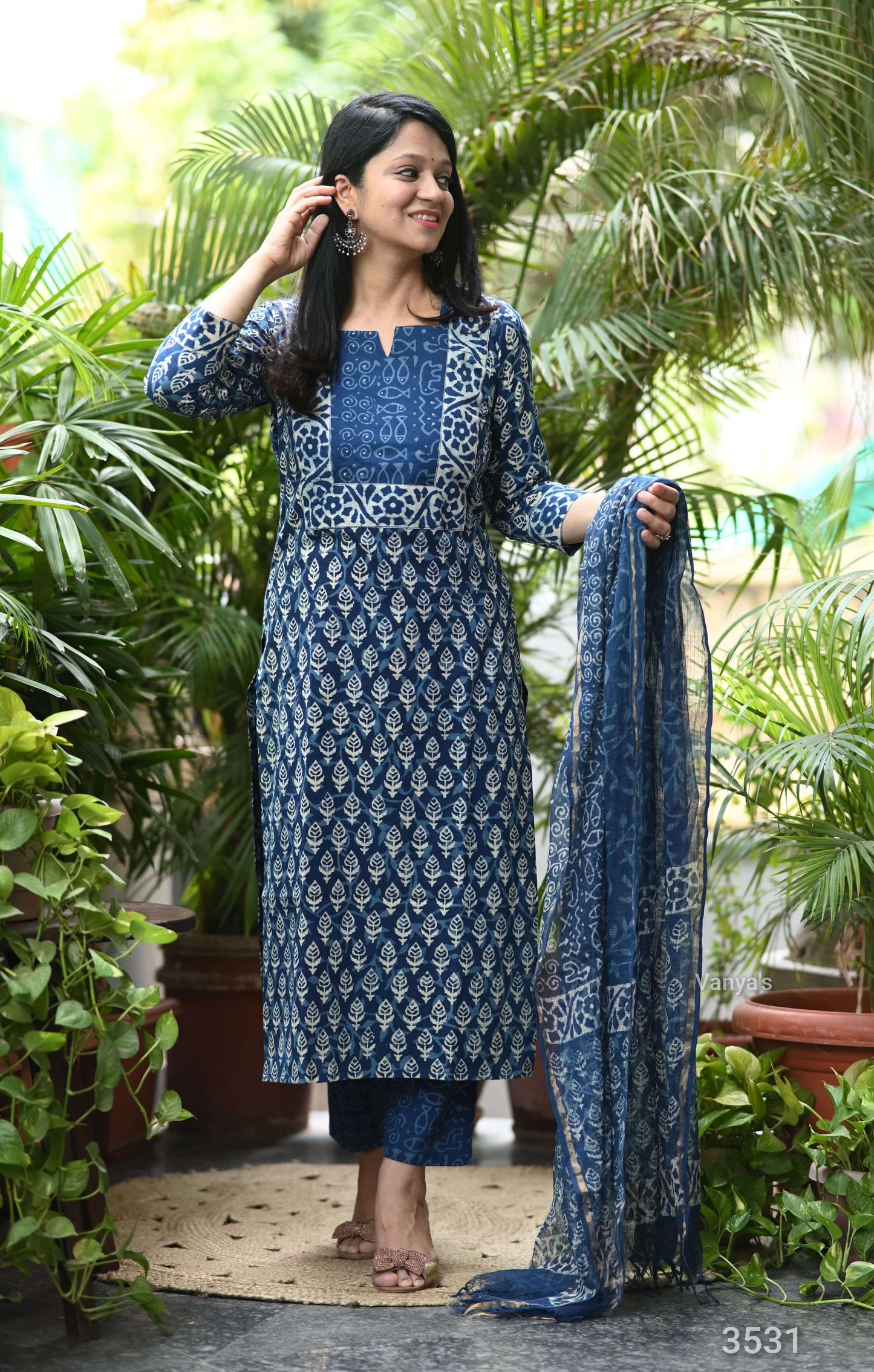 Indigo Bagru Handblock