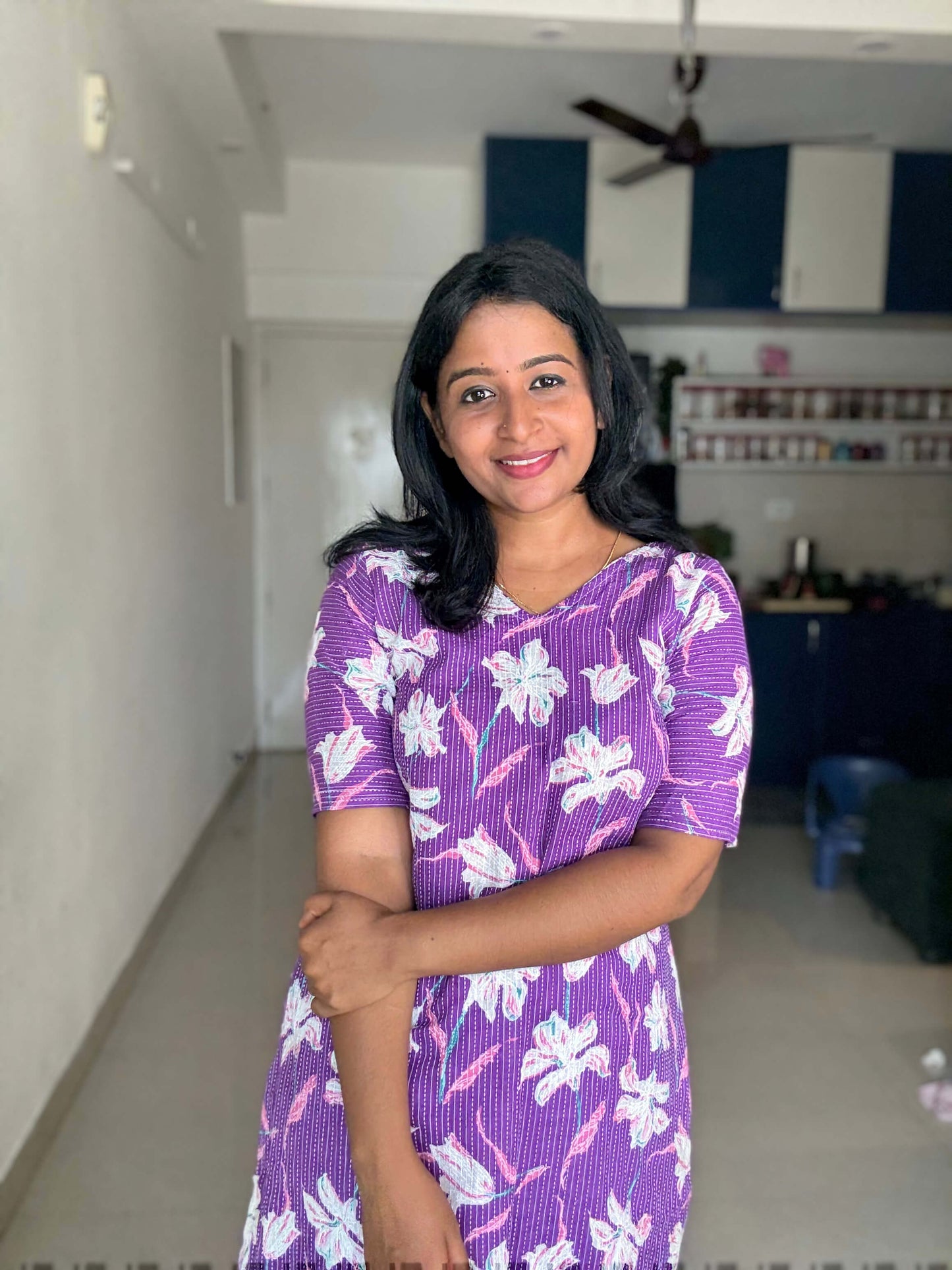 Purple Kantha Co set