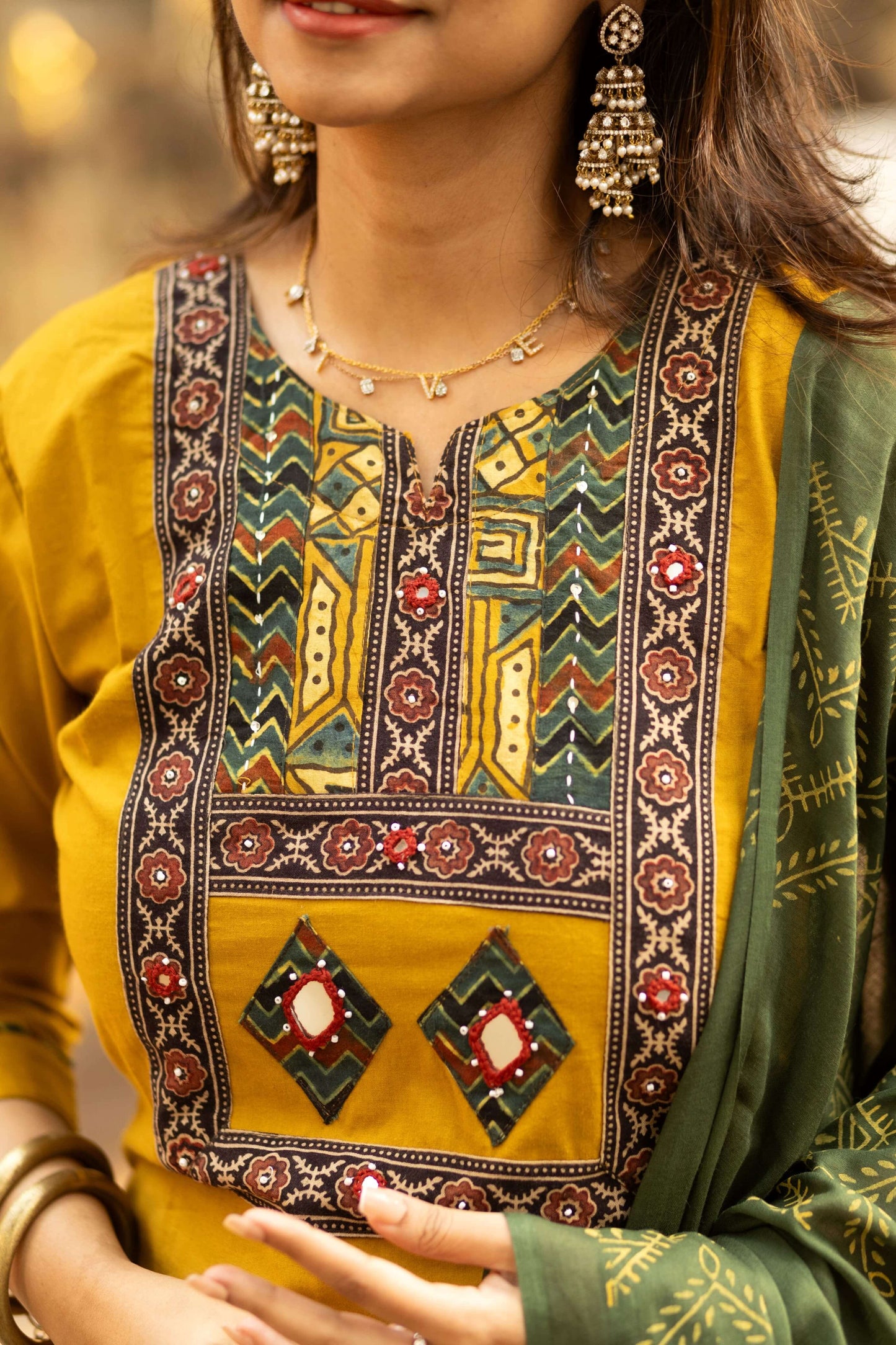 Heritage Cotton Mirror work