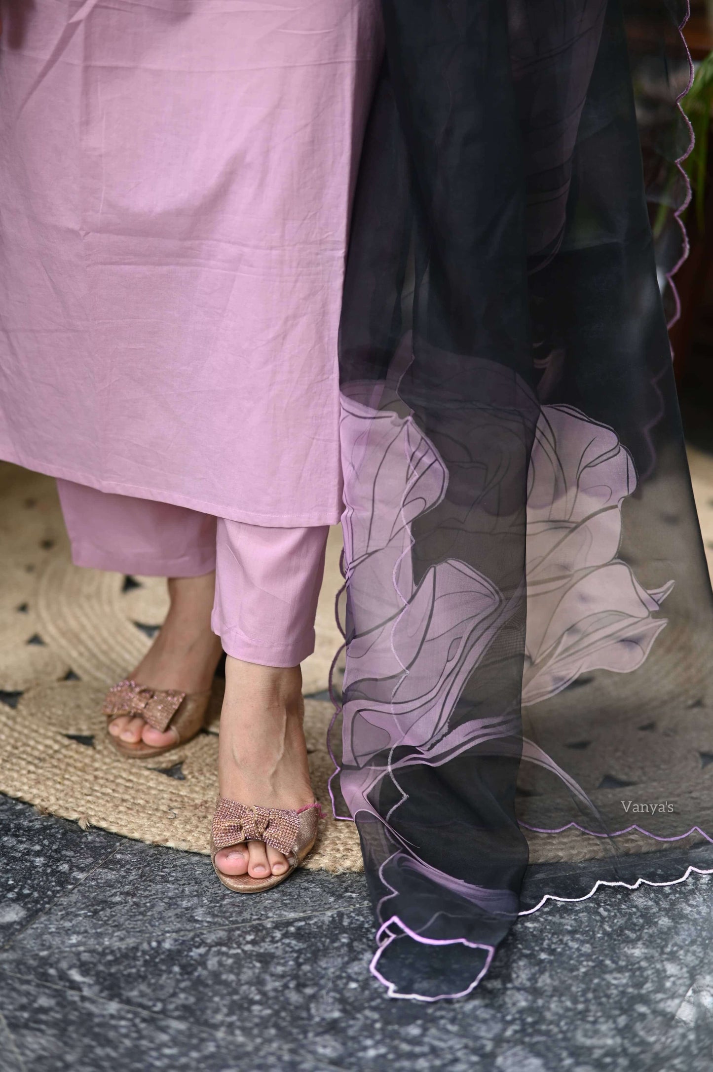 Organz Scalloped Dupatta