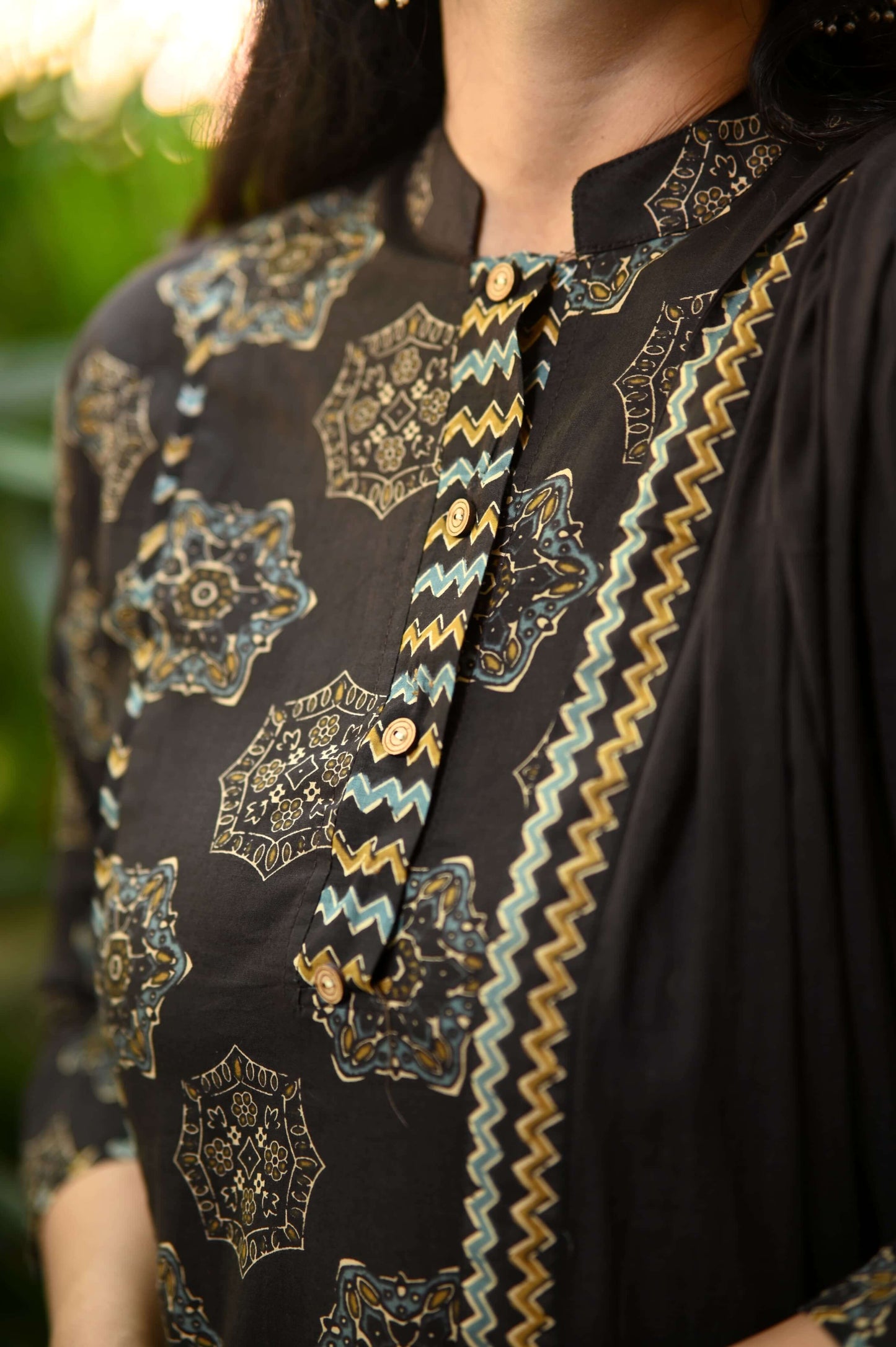 Ajrak Suit & Applique work