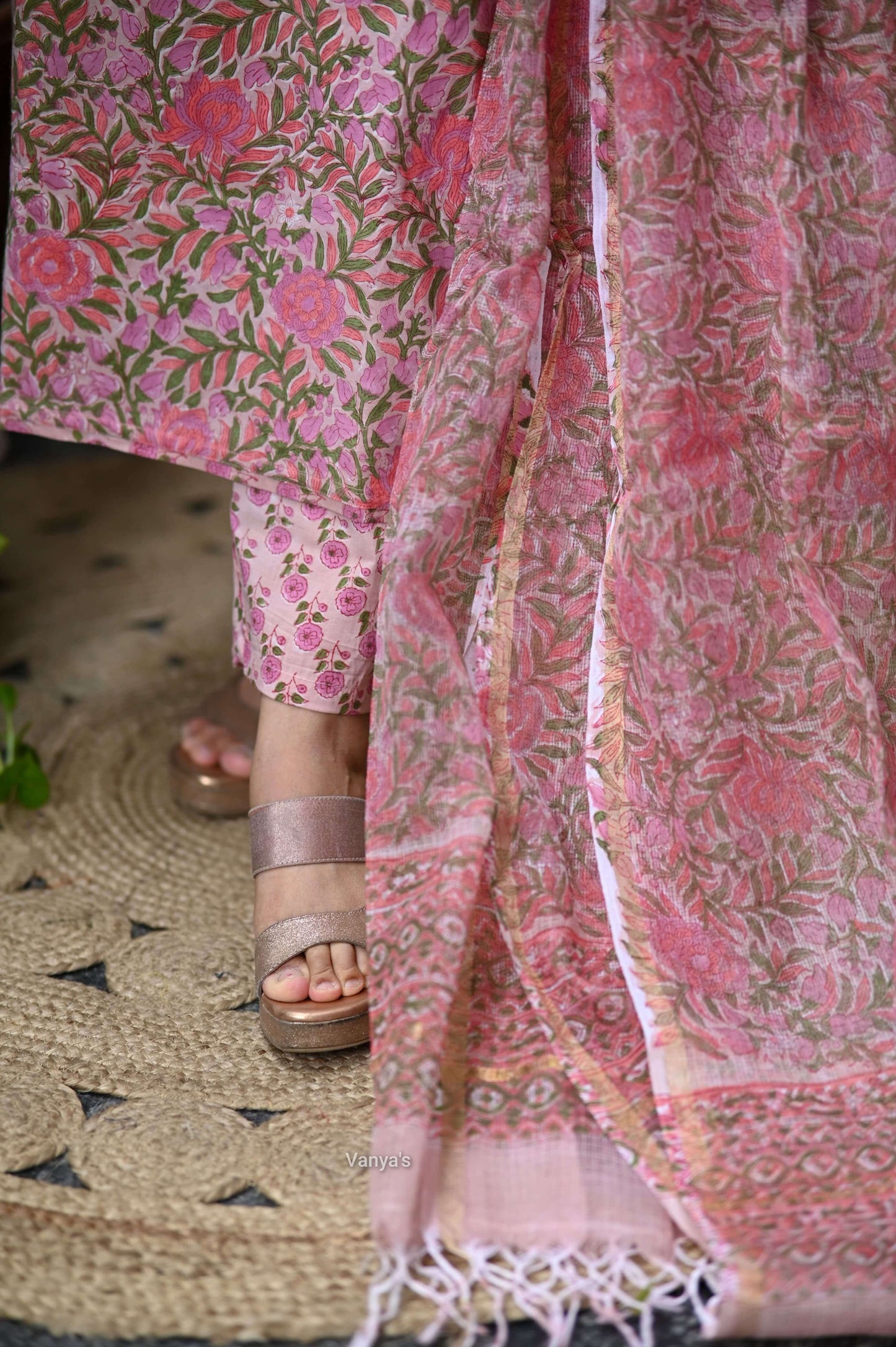 Sanganeri Handblock set