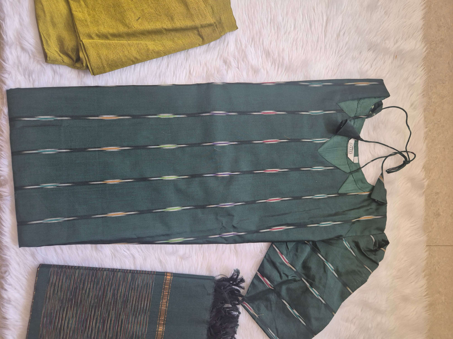 Knot Neck Silk Salwar