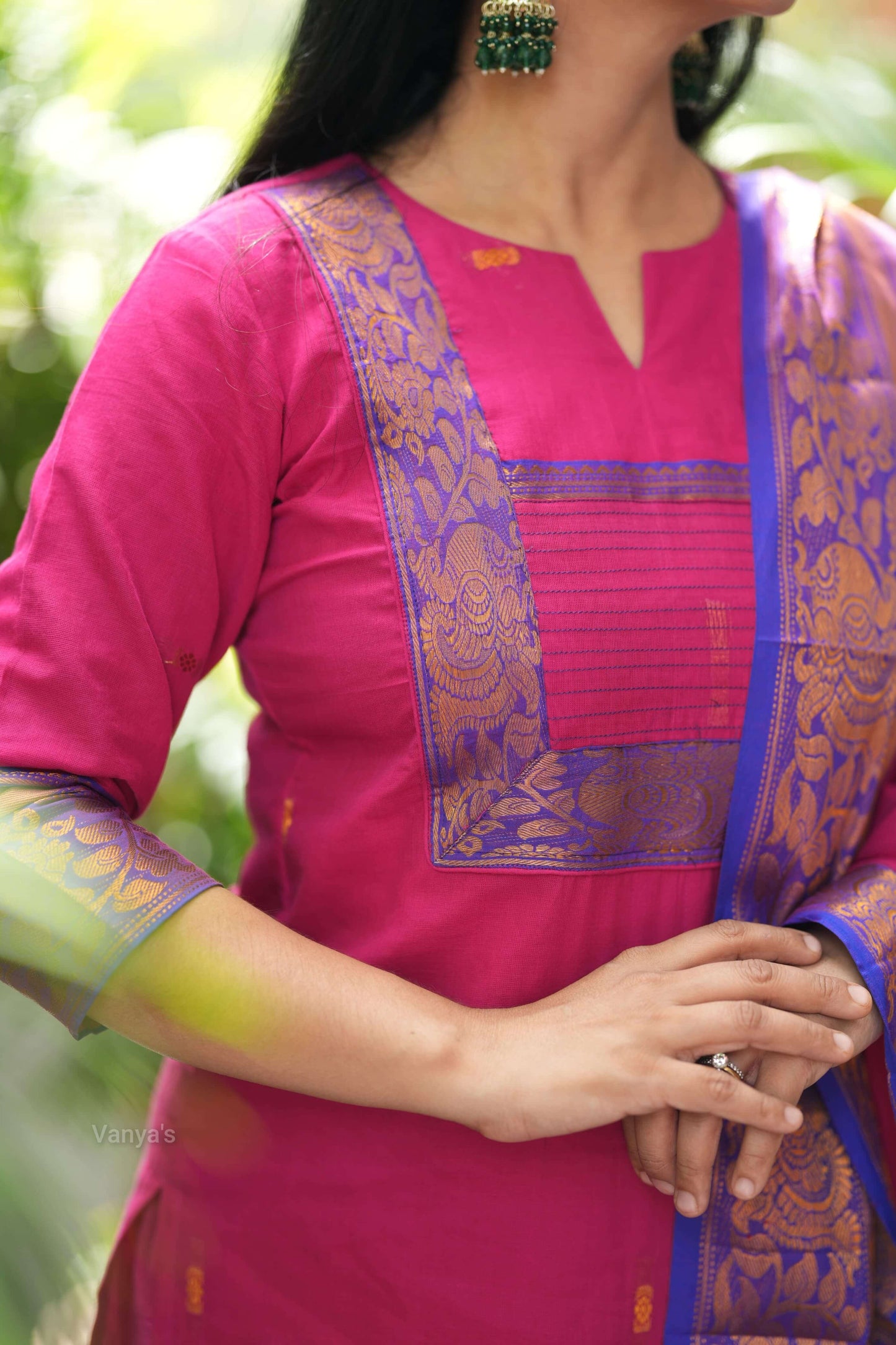 Raani pink Kanchi Cotton