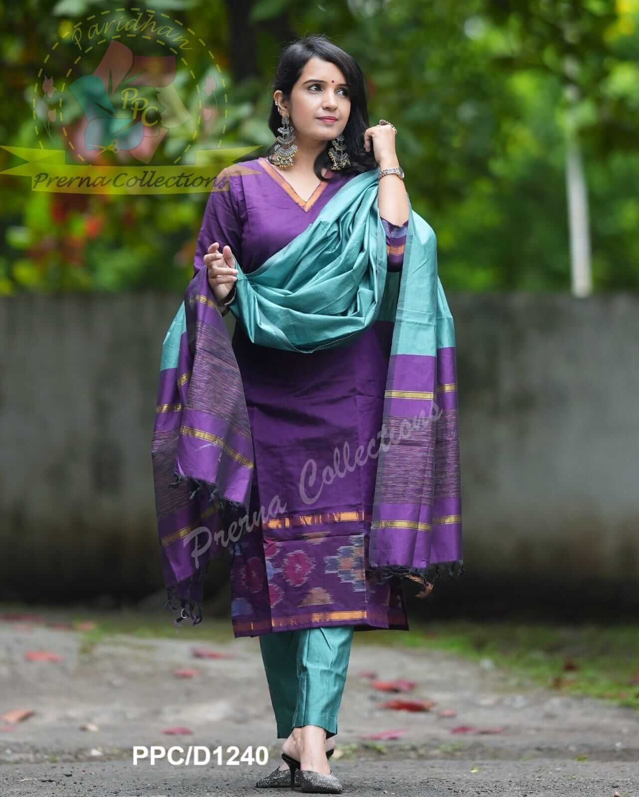 V Neck Pochamplly Silk