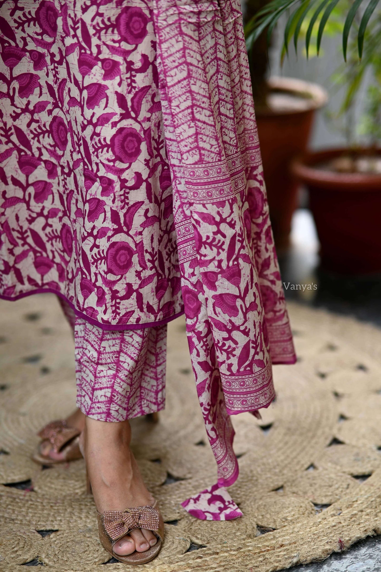 Pink Rust Scalloped Suits