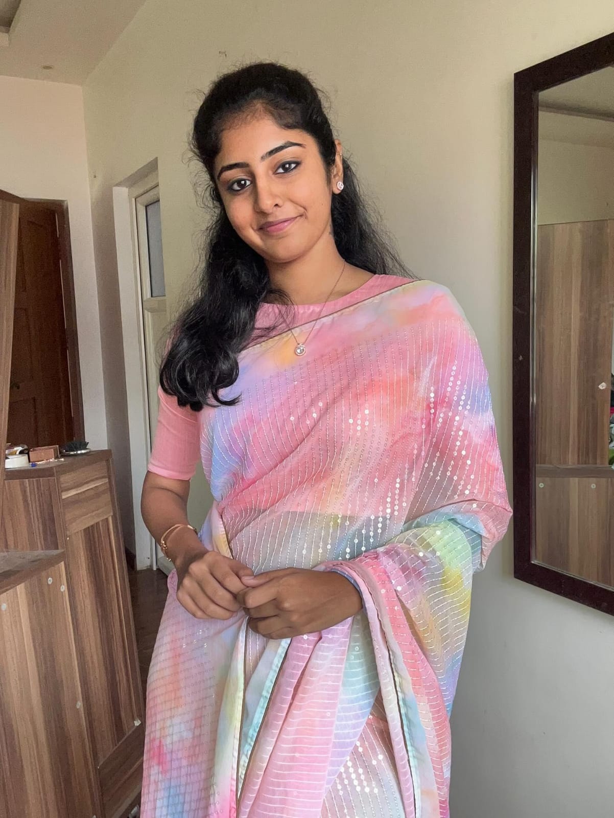 Sequnce work Saree