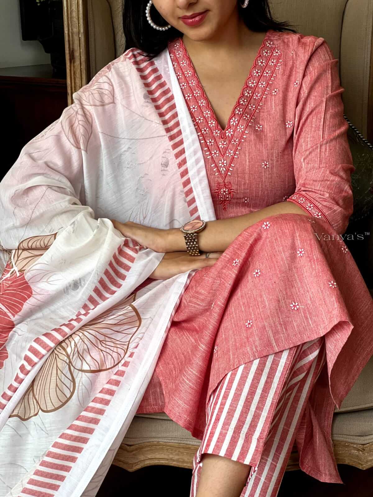 Khadi embroidery