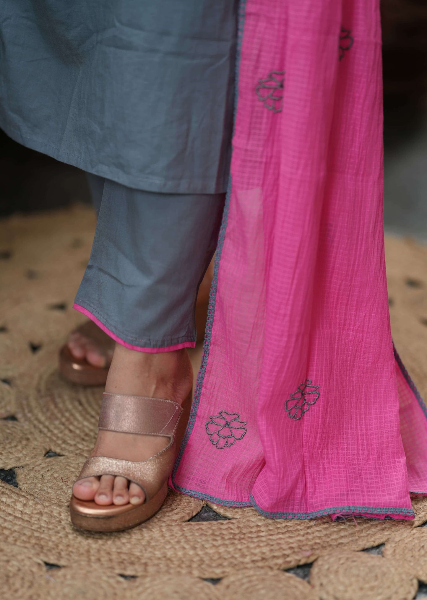 Grey Hand Pearl work