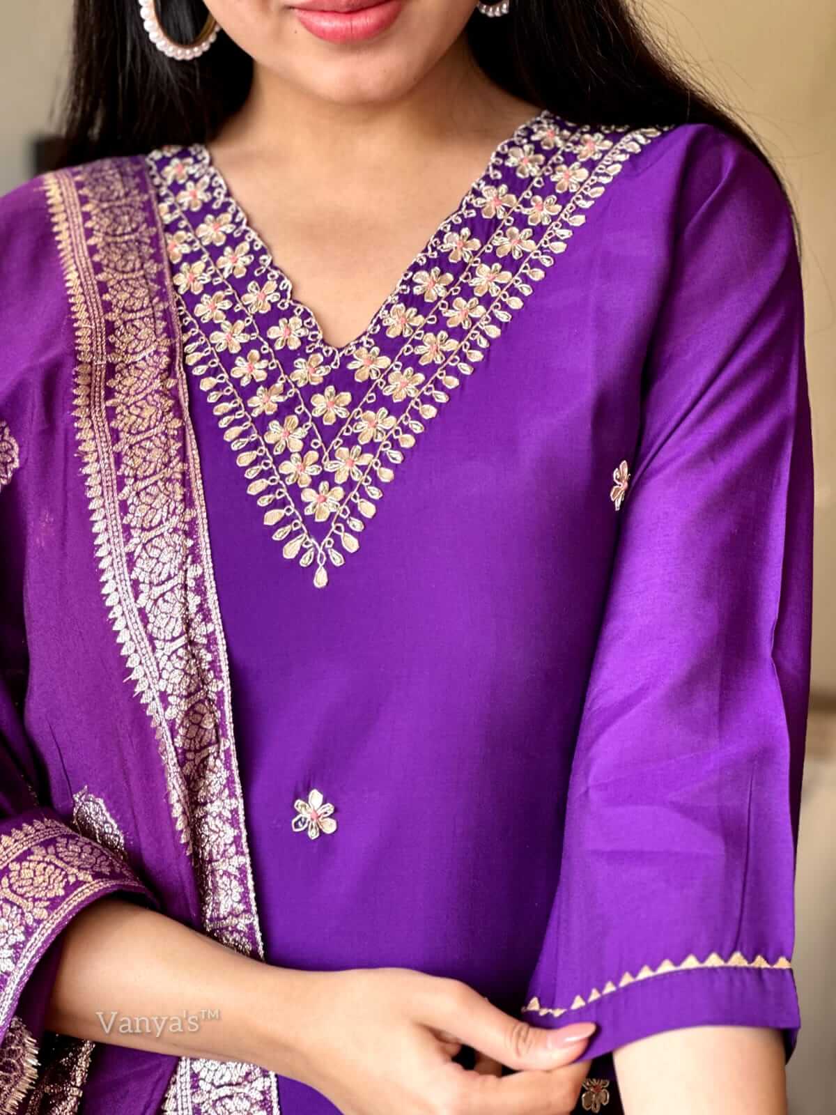 Purple Roman silk