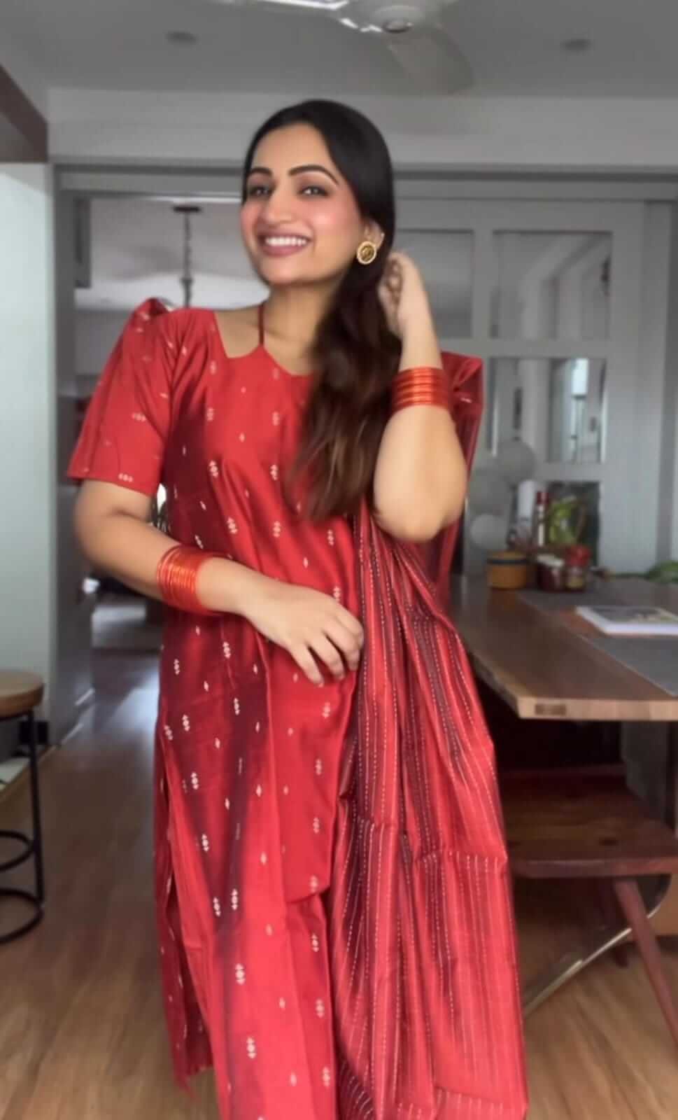 Orange Silk Knot neck