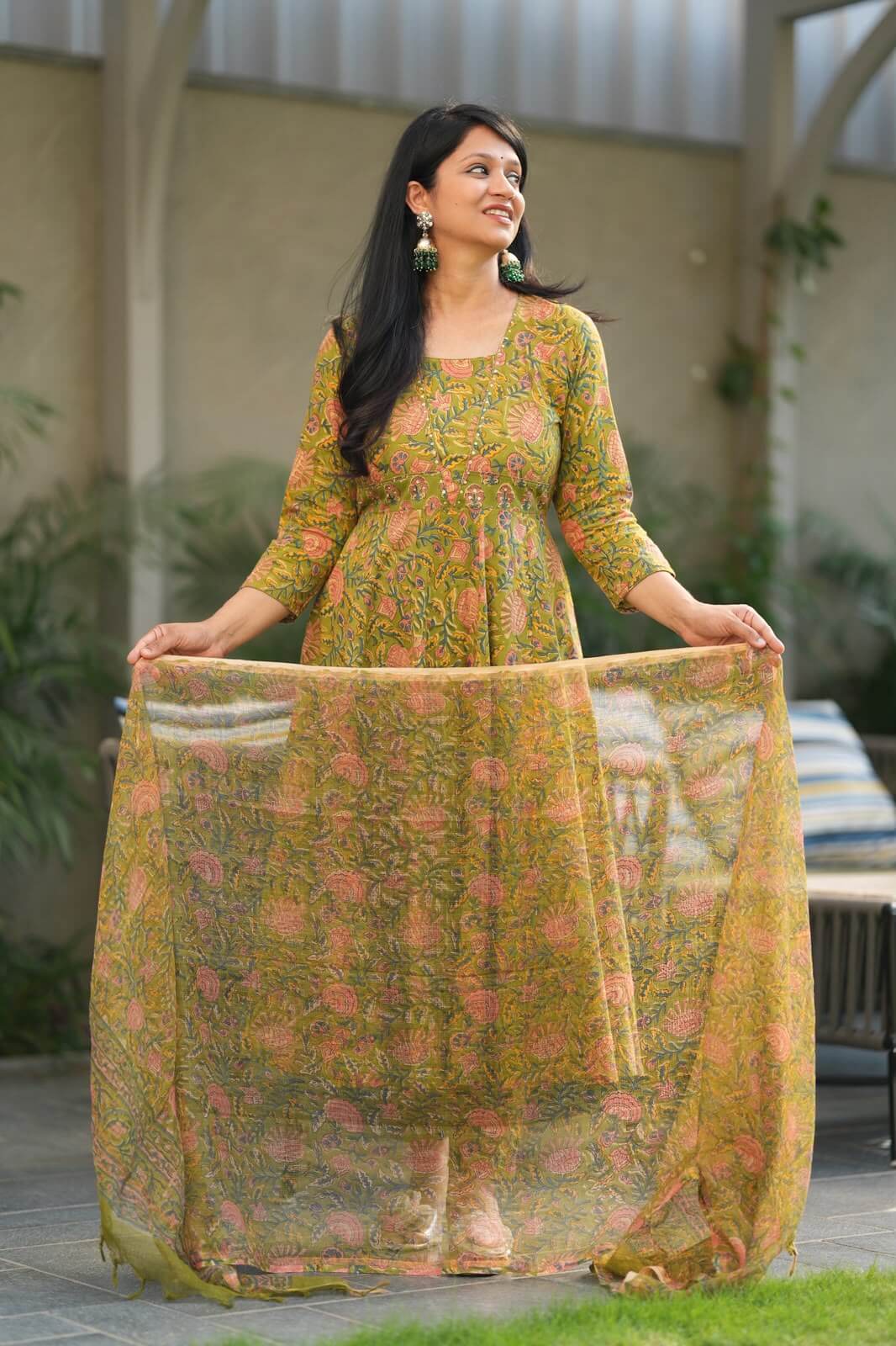 HandBlock Anarkali Suits