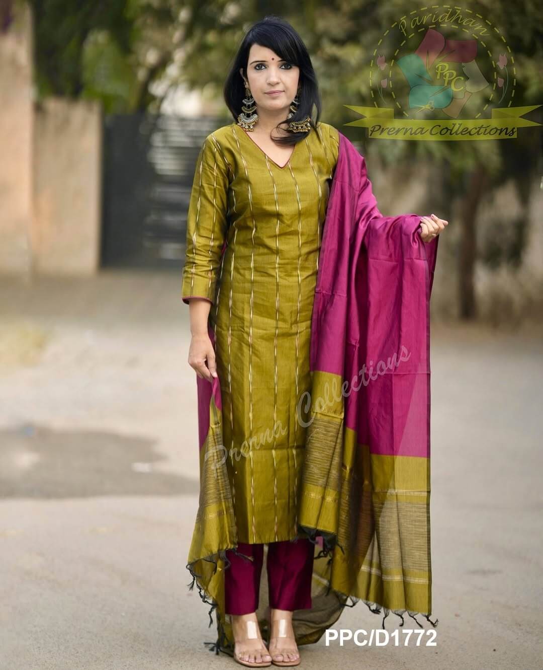 Silk Salwar- Green