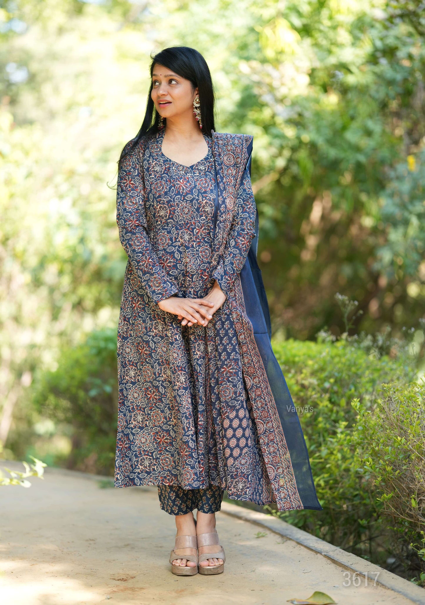 Blue Ajrak print