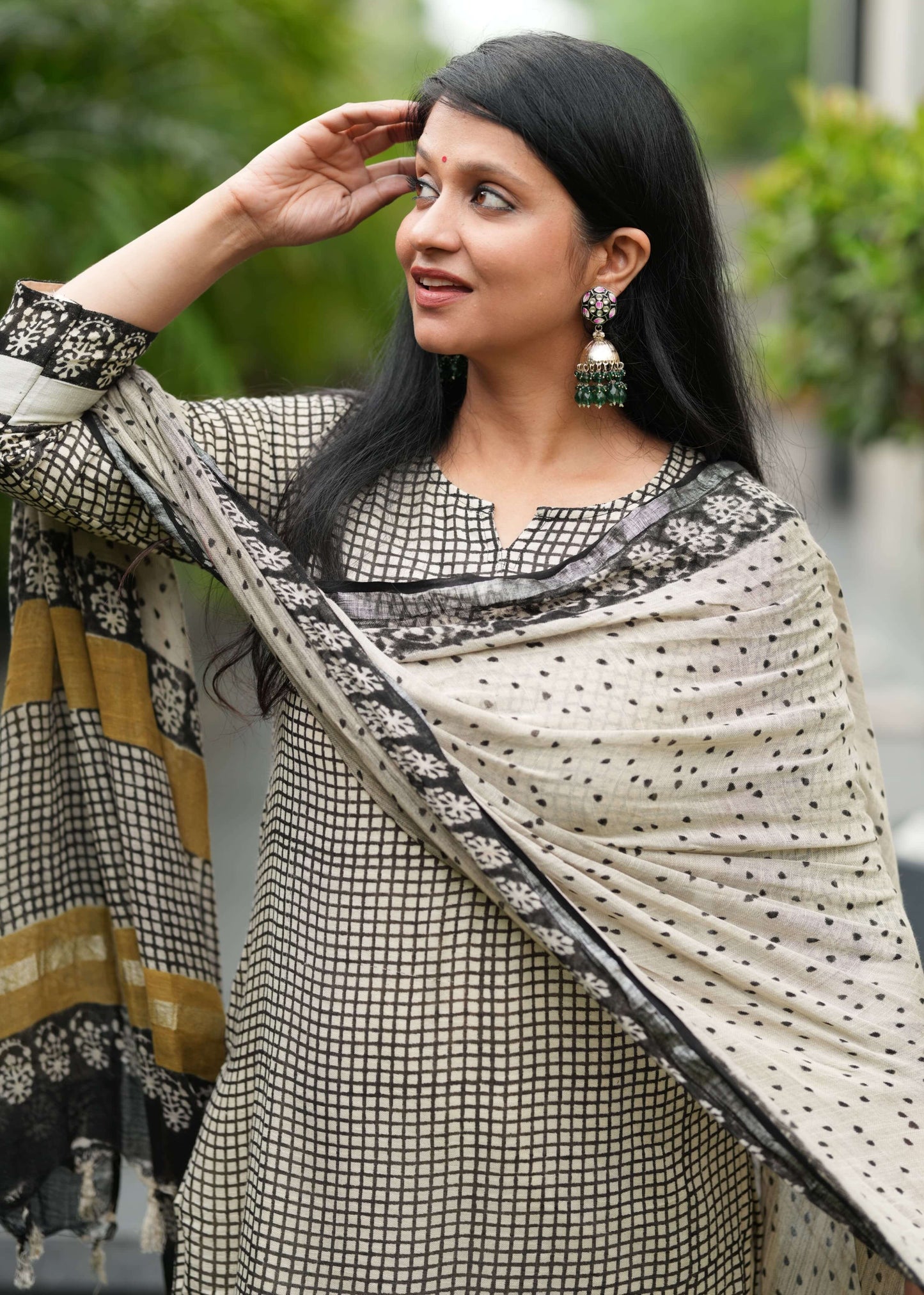 Hand block Salwar