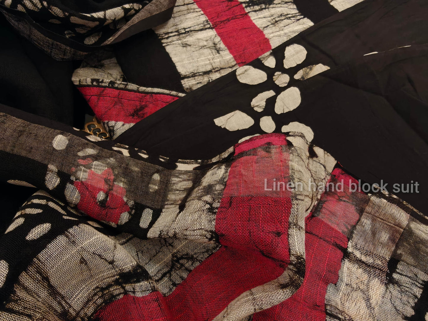 Hand block Linen with lining
