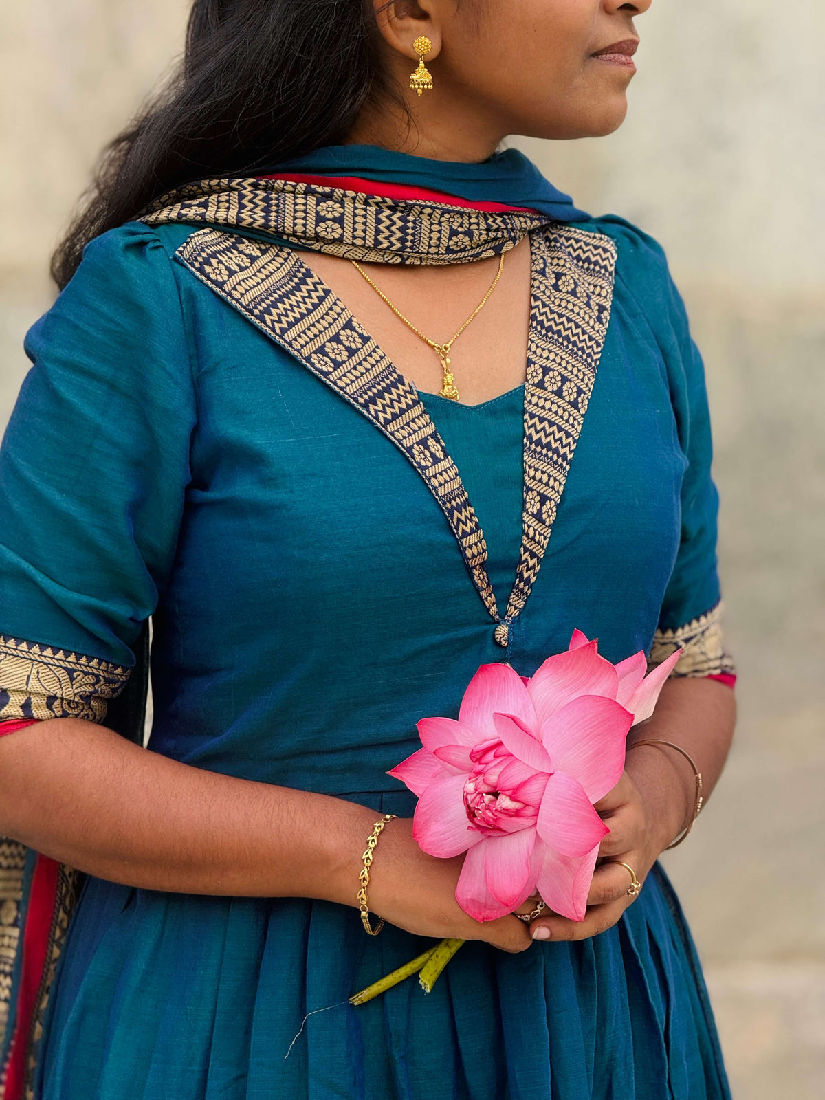 Narayanpeth Layered Anarkali